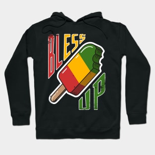 Bless Up, Cool Jamaican Reggae Music Ice cream Hoodie